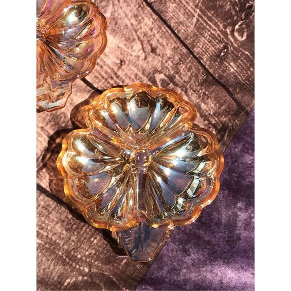 Vintage Amber Glass Dish - Picture 5 of 11